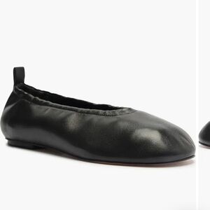 Schutz Eudora Ballet Black Leather Flat - Women’s Size 7
